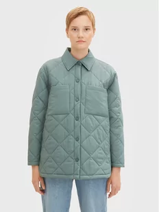 Tom Tailor Denim Kurtka puchowa 1031392 Zielony Relaxed Fit - Kurtki damskie - miniaturka - grafika 1