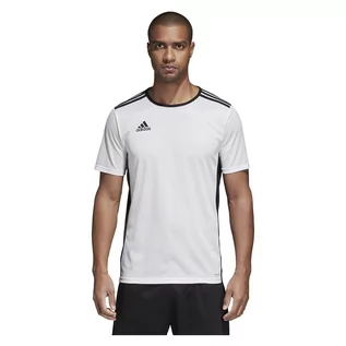 Koszulki męskie - Adidas Koszulka piłkarska Entrada 18 JSY biała r XL CD8438 - grafika 1