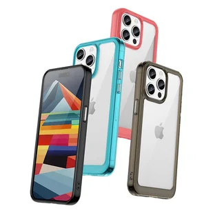 Wzmocnione etui z elastyczną ramką do iPhone 15 Pro Max Outer Space - czarne - Etui i futerały do telefonów - miniaturka - grafika 3