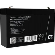 Baterie do zasilaczy awaryjnych UPS - Green Cell Akumulator bezobsługowy AGM VRLA 6V 7.2Ah do systemów alarmowych i zabawek AGM39 - miniaturka - grafika 1