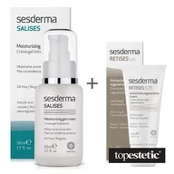 Kremy do twarzy - SesDerma Retises 0,25% + Salises ZESTAW Regenerujący krem przeciwzmarszczkowy 30 ml + Krem-żel nawilżający 50 ml - miniaturka - grafika 1