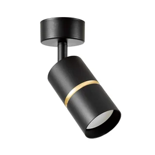 SPOT NOWOCZESNA LAMPA SUFITOWA CZARNO-ZŁOTA ASTI W1 - Lampy sufitowe - miniaturka - grafika 1