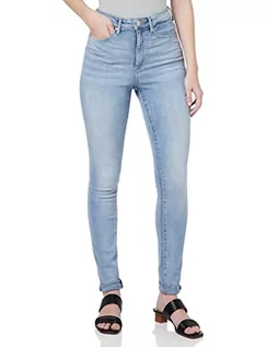 Spodnie damskie - VERO MODA Damskie spodnie jeansowe, jasnoniebieski (light blue denim), XXL / 36L - grafika 1