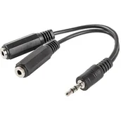 Złącza, przejściówki, adaptery - Kabel adapter Lanberg Minijack 3,5mm 4-pin (M) - - miniaturka - grafika 1