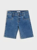 Spodnie i spodenki dla chłopców - Sinsay - Szorty - granatowy - miniaturka - grafika 1