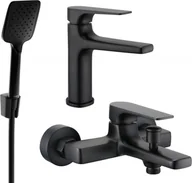 Zestawy baterii łazienkowych - Mexen Lynx R62 zestaw wannowy, czarny - 745903R62-70 - miniaturka - grafika 1