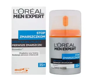 Loreal Paris Paris Men Expert Stop Zmarszczkom 35+ Krem nawilżający pierwsze zmarszczki 50 ml - Kosmetyki do pielęgnacji twarzy męskie - miniaturka - grafika 3