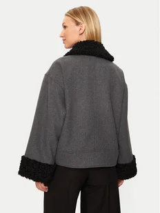 Karen by Simonsen Kurtka przejściowa Ragnu 10105195 Szary Loose Fit - Kurtki damskie - miniaturka - grafika 1