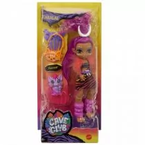 Mattel CAVE CLUB Lalka Roaralai + zwierzątko Ferrell GNL84 - Lalki dla dziewczynek - miniaturka - grafika 2