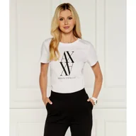 Koszulki i topy damskie - Armani Exchange T-shirt | Regular Fit - miniaturka - grafika 1