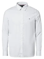 Koszule męskie - Tommy Hilfiger Koszula męska Mężczyźni Slim Fit Bawełna biały|zielony wzorzysty, XL - miniaturka - grafika 1