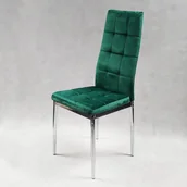 Krzesła - 6 krzeseł MONAKO VELVET zielone - miniaturka - grafika 1