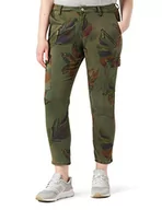 Spodnie damskie - Desigual Damskie spodnie Tropi Casual, zielony, 34 PL - miniaturka - grafika 1