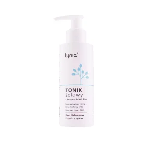 LYNIA ŻELOWY TONIK DO TWARZY Z KWASAMI BHA I AHA 100ML - Toniki i hydrolaty do twarzy - miniaturka - grafika 1