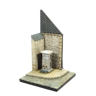 Vallejo Diorama 15,5x15,5 cm narożnik ulicy z pompą wodną, Normandia Vallejo SC004 - Kolejki i akcesoria - miniaturka - grafika 1
