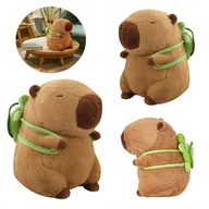 Plecaki - Xxl Maskotka Przytulanka Kapibara Capybara Z Plecakiem 40cm - miniaturka - grafika 1