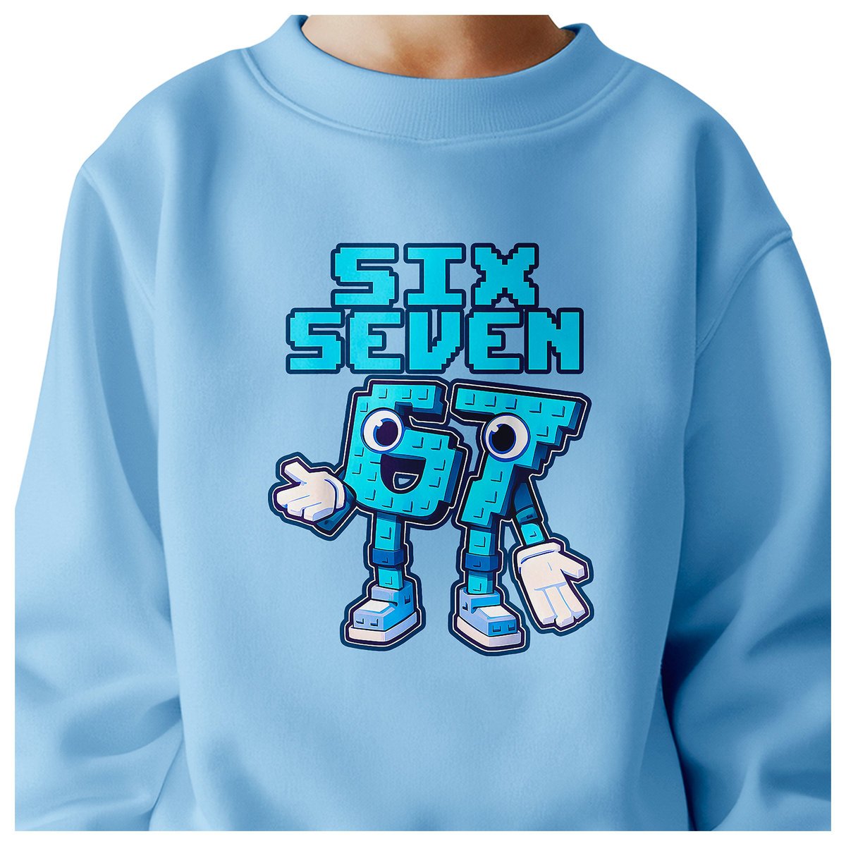 BLUZA DZIECIĘCA 67 SIX SEVEN KLOCKI VIRAL DLA CHŁOPCA DZIEWCZYNKI 134-140