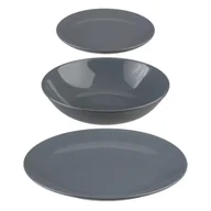 Serwisy obiadowe - Serwis obiadowy na 6 osób COLORAMA z porcelany szary 154520C - miniaturka - grafika 1