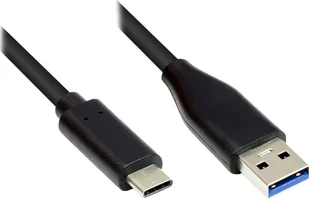 Kabel USB Alcasa USB-A - USB-C 0.5 m Czarny (GC-M0126) - Kable USB - miniaturka - grafika 1