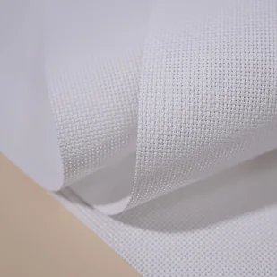 TEMU Biała Tkanina do Haftu Krzyżykowego, Wstępnie Przycięta 50cm x 50cm, Wysokiej Jakości z Wyraźnym Siatkowym Wzorem, Materiał do Rękodzieła DIY, - Inne - miniaturka - grafika 1