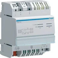 Gniazdka elektryczne - Hager Polo KNX Zasilacz 1 x 30 V DC, 320 mA + 1 x 24 V DC, 640 mA TXA114 TXA114 - miniaturka - grafika 1