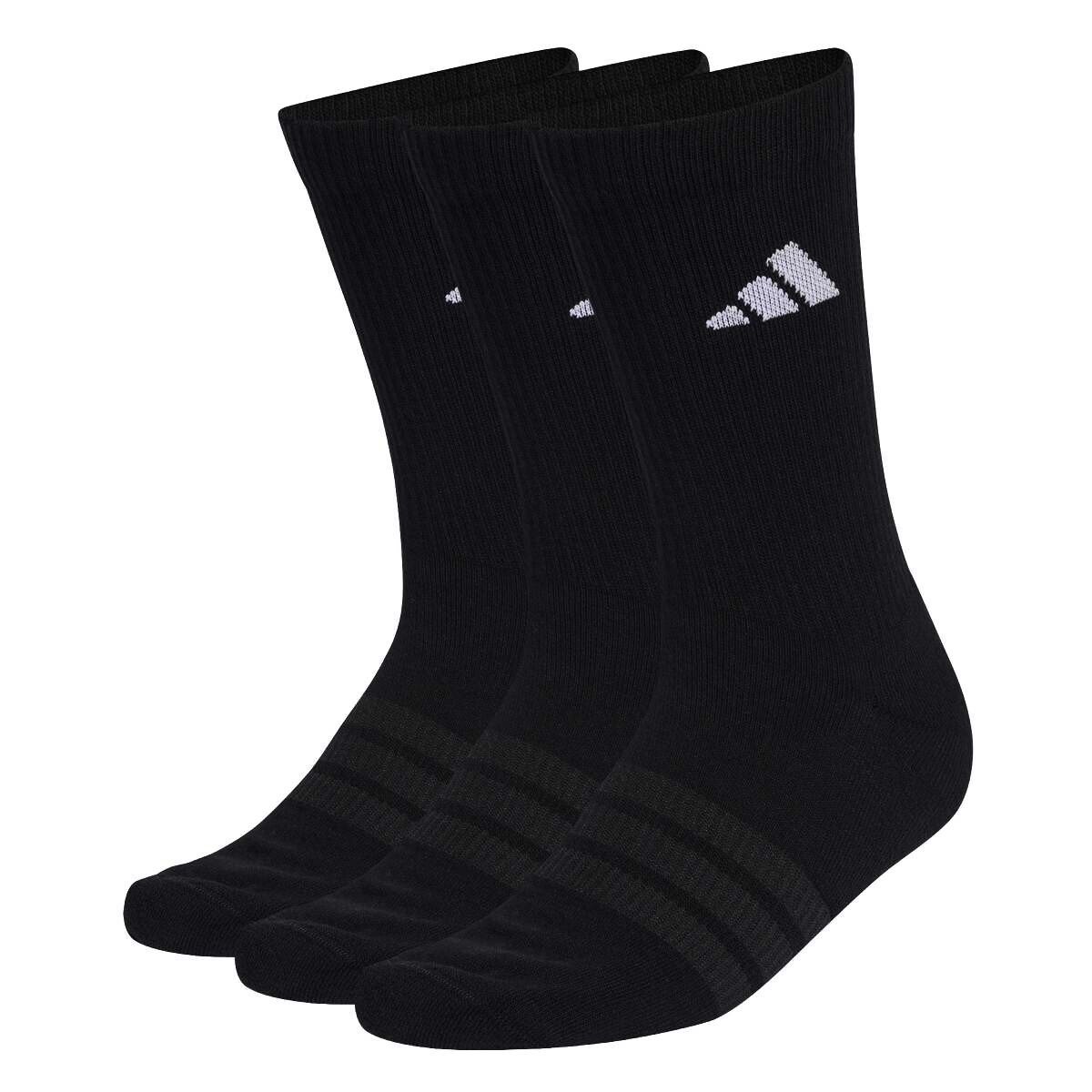 Skarpetki adidas Cushioned Sportswear Crew Socks 3 Pair Pack Black/Black/White M