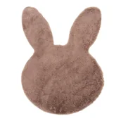 Dywany dla dzieci - Dywan dziecięcy pluszowy Rabbit Królik pudrowy róż 60 x 80 cm - miniaturka - grafika 1