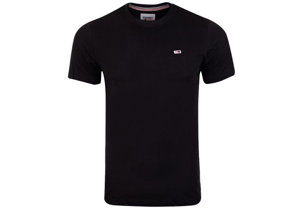 TOMMY HILFIGER KOSZULKA MĘSKA T-SHIRT TJM CLASSIC JERSEY C NECK BLACK DM0DM09598 BDS - Rozmiar: S