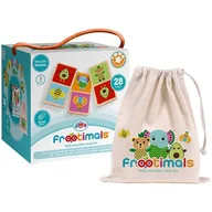 Gry planszowe - Gra logiczna KIDS EUROSWAN Frootimals Drewniane domino FT00030 - miniaturka - grafika 1