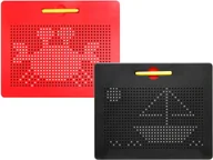 Tablice dla dzieci - MAG PAD TABLICA MAGNETYCZNA do Rysowania + KULKI 714 sztuk + Rysik MIX - miniaturka - grafika 1