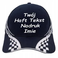 Czapki i chusty sportowe męskie - CZAPKA BEJSBOLÓWKA HAFT WŁASNY NADRUK RACING - miniaturka - grafika 1