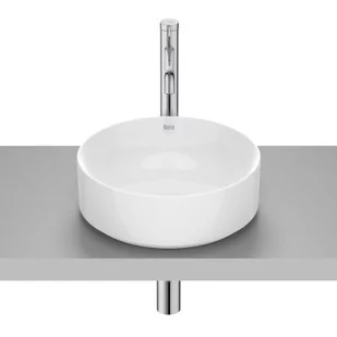 Roca Ona umywalka 37 cm okrągła nablatowa Supraglaze biała A32768JS00 - Umywalki - miniaturka - grafika 1