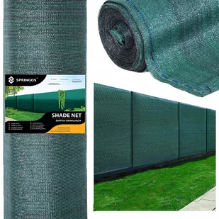 Siatka cieniująca 95% 1,7x25m zielona, 185g/m2 plus opaski zaciskowe 100 szt. - Ogrodzenia - miniaturka - grafika 1