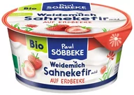 Kefiry, jogurty, maślanki - KEFIR KREMOWY Z TRUSKAWKAMI BIO 150 g - SOBBEKE - miniaturka - grafika 1