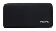 Portfele - Desigual Women's Accessories Nylon Long Bi-Fold Wallet, czarny, czarny, 20 - miniaturka - grafika 1