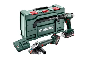 Metabo akumulatorowy zestaw Combo Set 2.4.3 18V 2x2,0Ah 1x4,0Ah Li-Power (BS 18 + W 18 L 9-125) w walizce metaBOX 685204500 - Zestawy elektronarzędzi - miniaturka - grafika 1