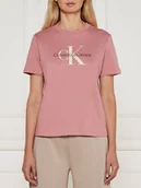Koszulki i topy damskie - Koszulka damska bawełniana Calvin Klein 00040WL260-VCE S Różowa (8720639679423). T-shirty damskie - miniaturka - grafika 1