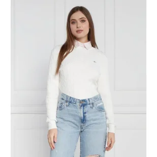 Gant Sweter Slim Fit - Swetry damskie - miniaturka - grafika 1