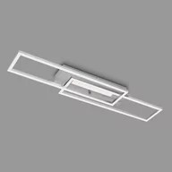 Lampy sufitowe - Briloner Lampa sufitowa LED Frame Mid, 3 000 K, aluminium - miniaturka - grafika 1