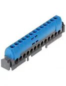 Rozdzielnie elektryczne - Legrand Listwa przyłączeniowa 13-otworów niebieska IP2xN13 004844 004844 - miniaturka - grafika 1