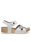 Sandały damskie - Inblu Sandały NV010100 Beżowy - miniaturka - grafika 1