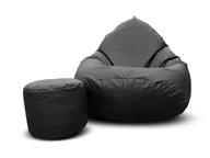 Pufy i podnóżki - Pufa sako XXXL worek + gratis czarna - miniaturka - grafika 1