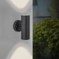 Lampy ogrodowe - Brilliant Kinkiet zewnętrzny Jandy góra/dół, czarny, metal, szkło, GU10 - miniaturka - grafika 1
