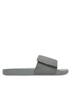 Calvin Klein Klapki Adj Pool Slide Canvas Logo HM0HM01749 Szary - Klapki i japonki męskie - miniaturka - grafika 1