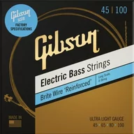 Struny gitarowe  - Gibson SBG-LSUL Long Scale Brite Wire Electric Bass Strings, 4-String, Roundwound struny basowe - miniaturka - grafika 1