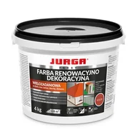 Farby zewnętrzne - JURGA Farba renowacyjno-dekoracyjna czerwony ceglasty 4 kg - miniaturka - grafika 1