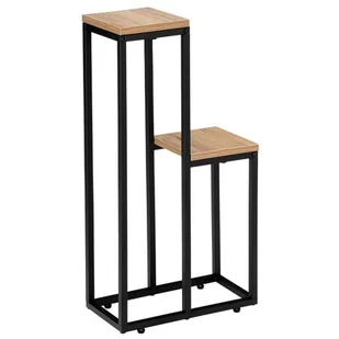 Kwietnik LOFTINSPIRED Hazel Craft Czarno-brązowy - Kwietniki - miniaturka - grafika 1