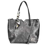 Torebki damskie - Rieker H1006-42 SILVER/PLATINUM torebka damska srebrna - miniaturka - grafika 1