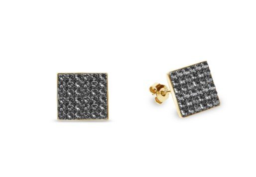 ankabizuteria.pl Kolczyki srebrne pozłacane Swarovski Kingdom Studs w