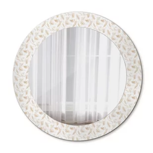 Piękne Lustro Ścienne Okrągłe Ptasie pióra 60cm - Lustra - miniaturka - grafika 1